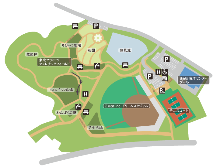 亘理公園地図